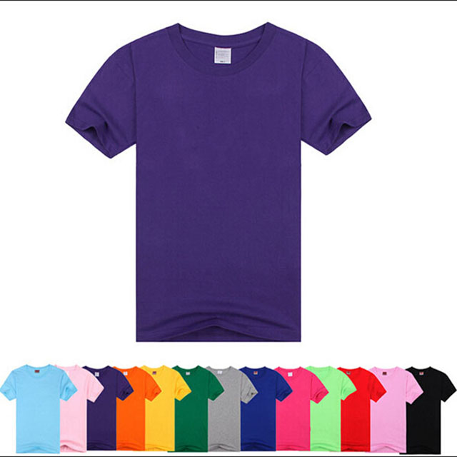 Custom 100% Cotton Men's Short Sleeve Round Neck T-shirt