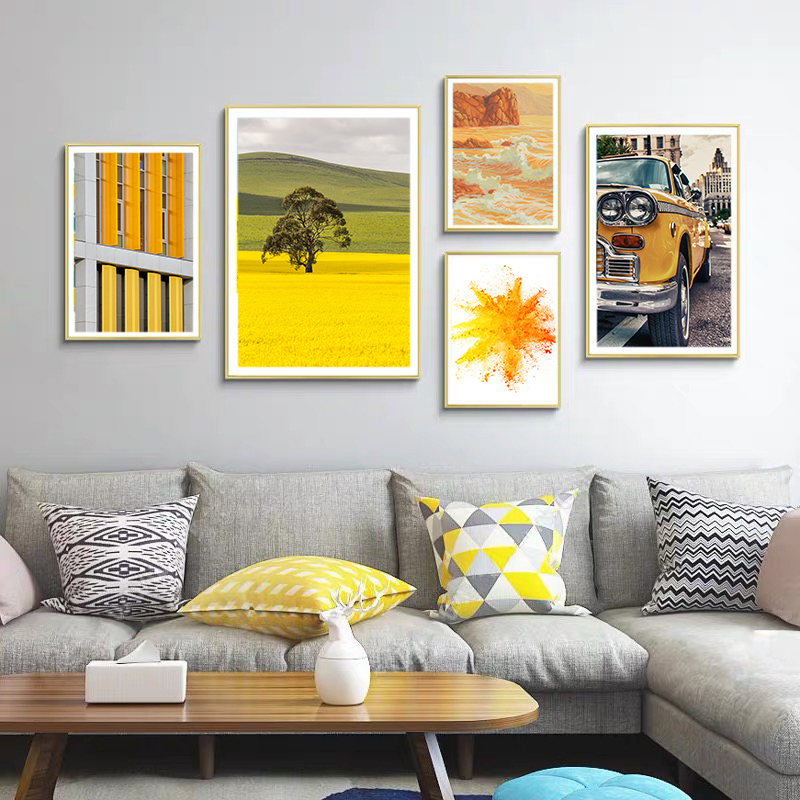 Set of 5 MDF frame art Different size frame piacture set