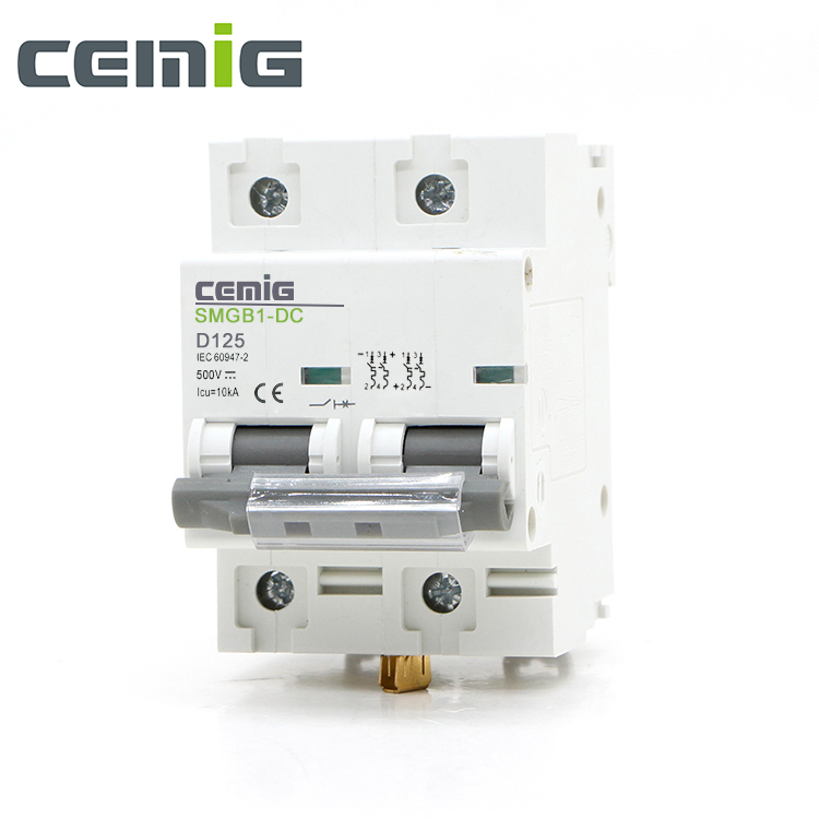 CEMIG SMGB1-DC Series Miniature Circuit Breaker MCB 63A-125A for Circuit Overload/Short Circuit Protection PV System