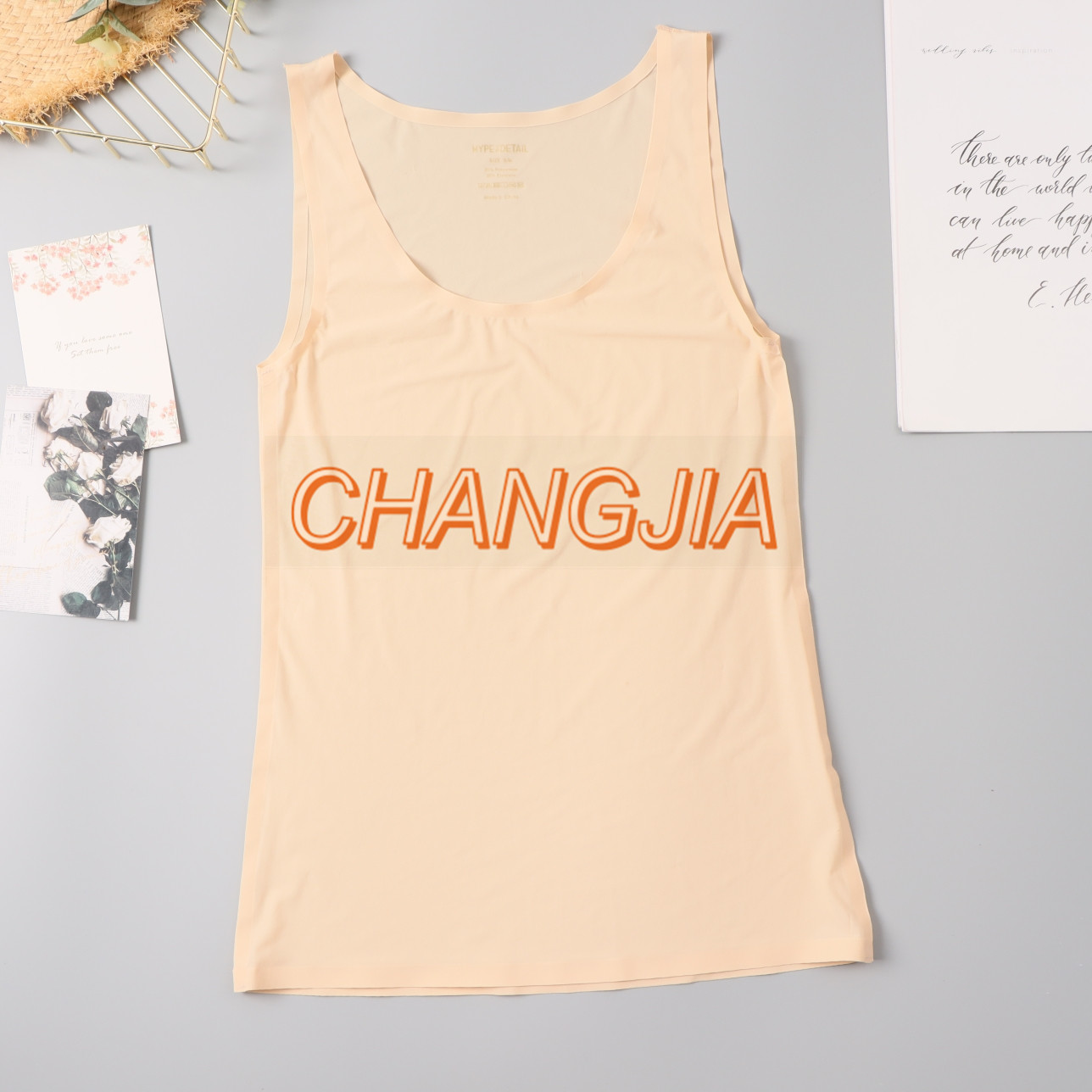 Women's newest supper thin invisible sexy bonded tank top one piece seamless laser cut top, seamfree camisole