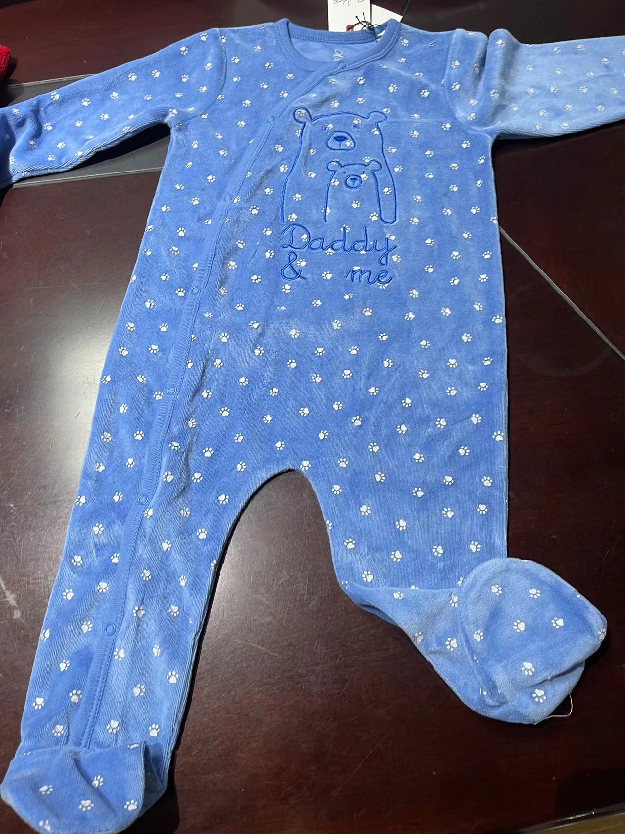 knitted baby pyjamas set