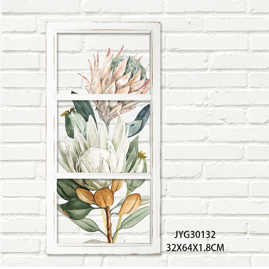 Flower PVC printing wall decor