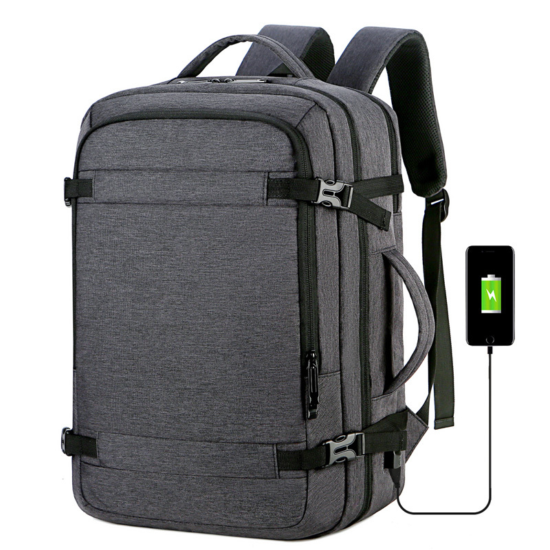 Godspeed multi-compartment backpack men's business bag 15.6-inch computer bag fashion trend student backpack travel bag
