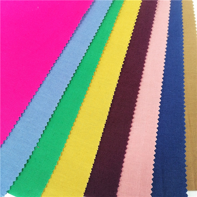 Hot selling woven cotton linen fabric plain dyed manufacturer in china cotton linen blend fabric