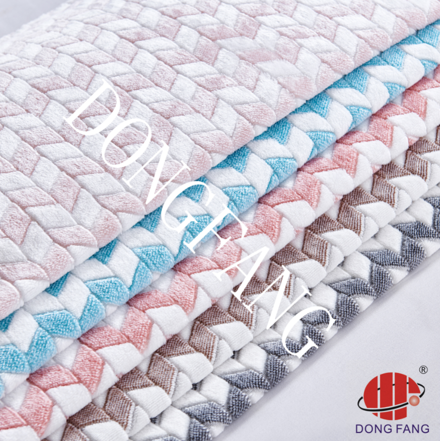 Cationic jacquard flannel