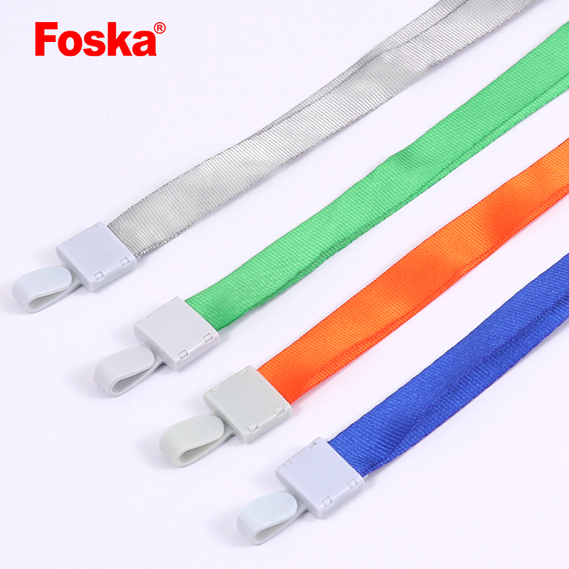 Popular Cheap Color Nylon Custom Neck Lanyards With Clips