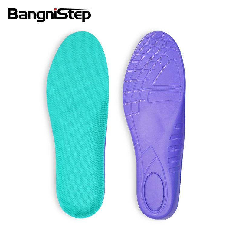 Bangni Cutting Customized Shoe Insert Soft PU Running Insoles Basketball Shoe Sport Insoles
