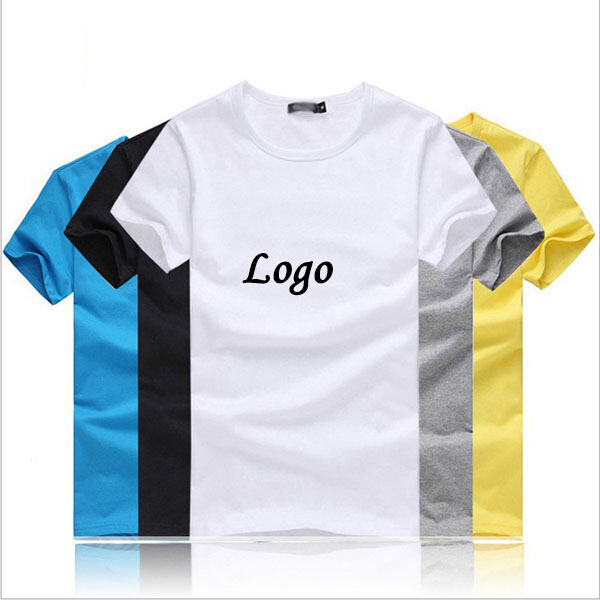 Custom 100% Cotton Men's Short Sleeve Round Neck T-shirt