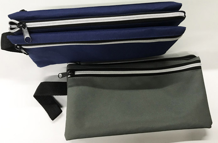 3 zipper pencilbag