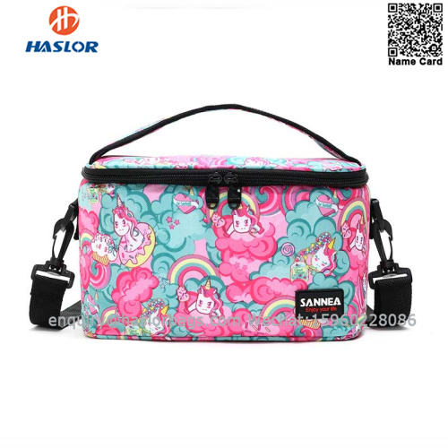 #01A Kids Outdoor samll capacity Aluminum Film 600D Waterproof Picnic Insulated Lunch Cooler Bag