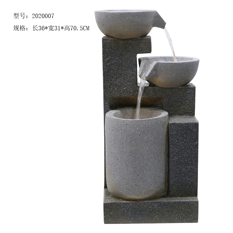 Classical antique polyresin slate fountain for garden decoration
