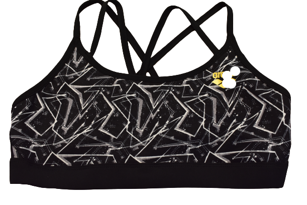 Custom New design removable Padding Logo on Straps sports bra women