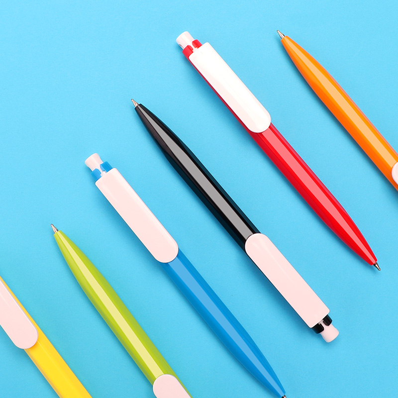 B69 Anti-bacterial Retractable gel ink pen 0.7mm non-slip retractable logo design oil based gel pen black blue red