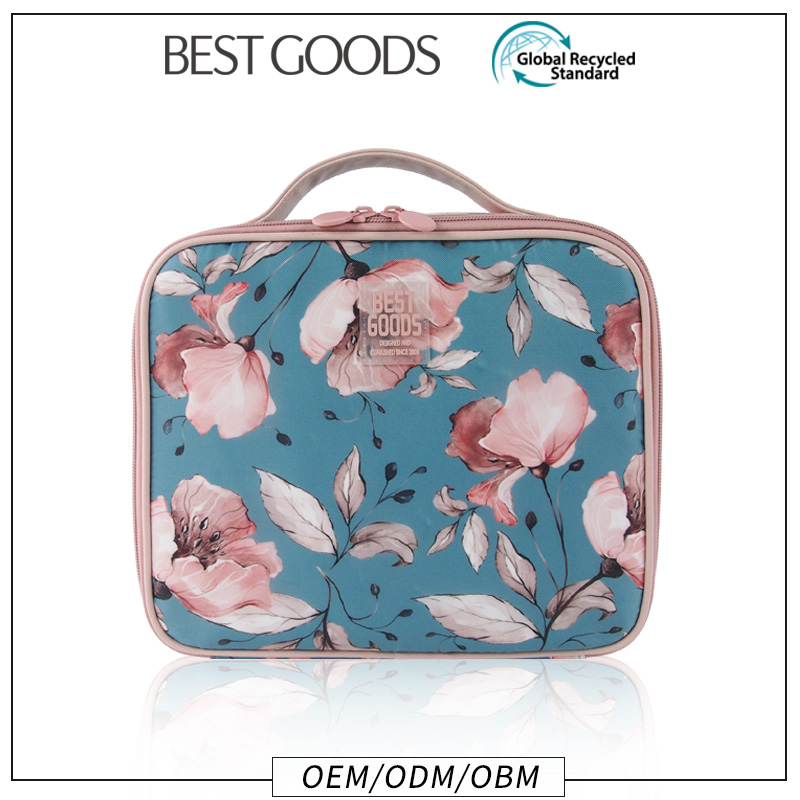 cosmetic bag Eco-friendly RPET polyester cosmetics storage bag