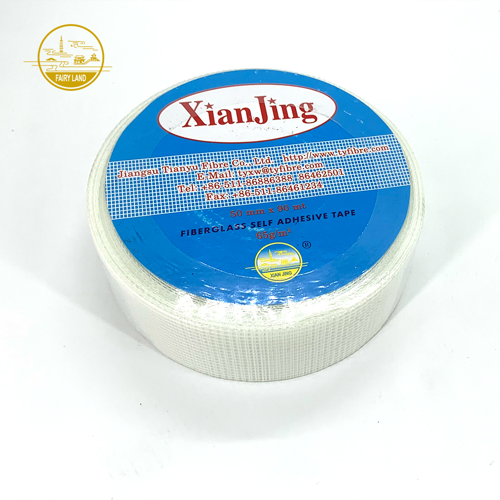 fiberglass tape sticky to the wall for cracks repairing 9*9mesh 75g 50mm*90m