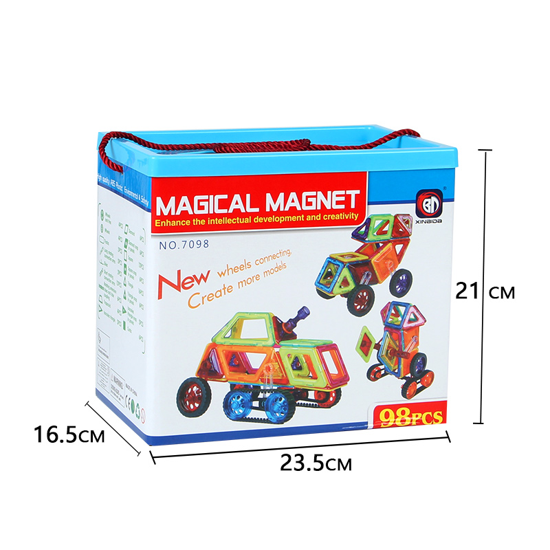 Magnetic Building Blocks Set Creative Stacking Toys for Kids 3D Construction Kit Preschool Child Montessori Toys for Kids