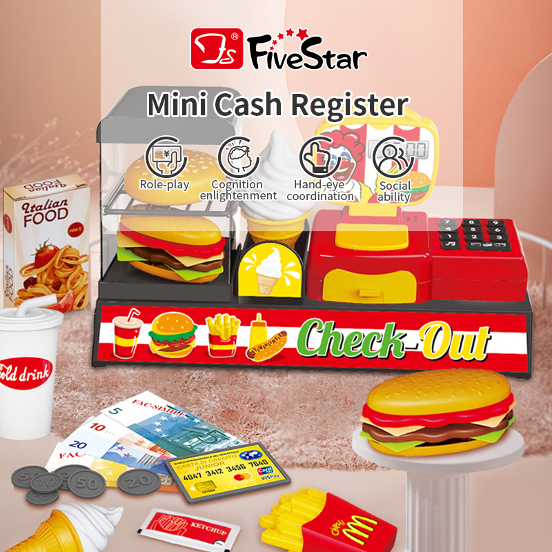 Funny super market cash register toys