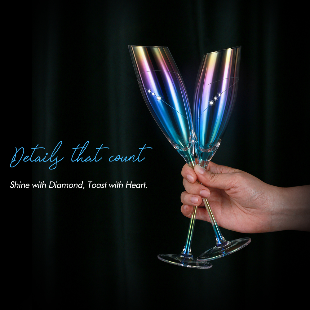 Crystal glass goblet
