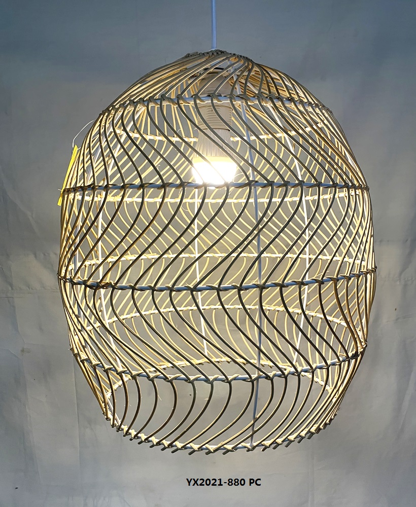 Natural rattan lamp