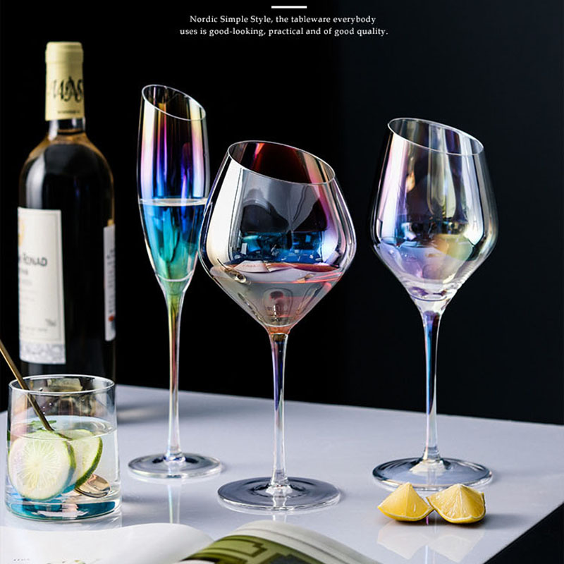 Crystal glass goblet