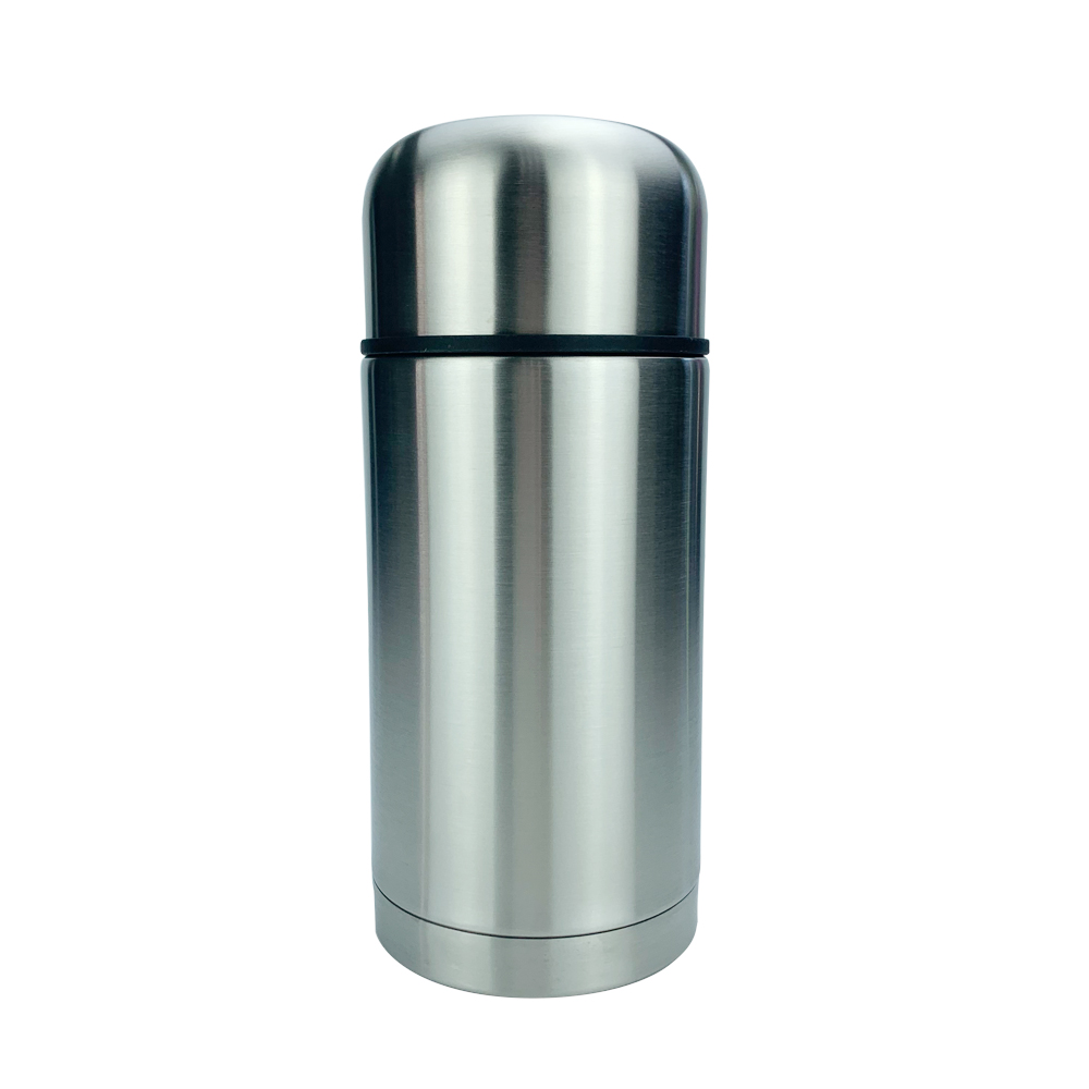 AAAAA Stainless Steel Wide Mouth Food Jar Thermos Vacuum Food Flask insulated lunch box 1000ml Metal Finish