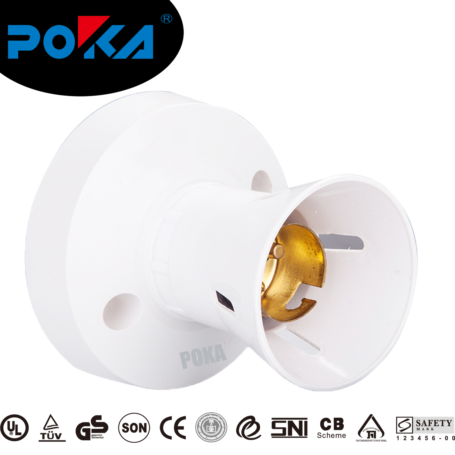 75 type white bakelite lampholder for B22