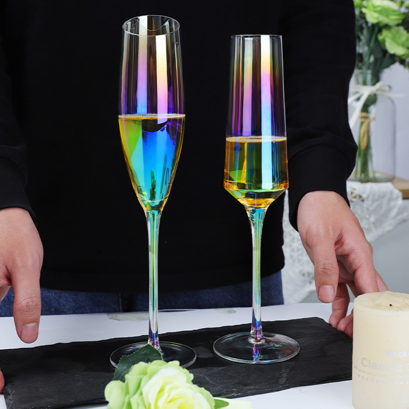 Crystal glass goblet