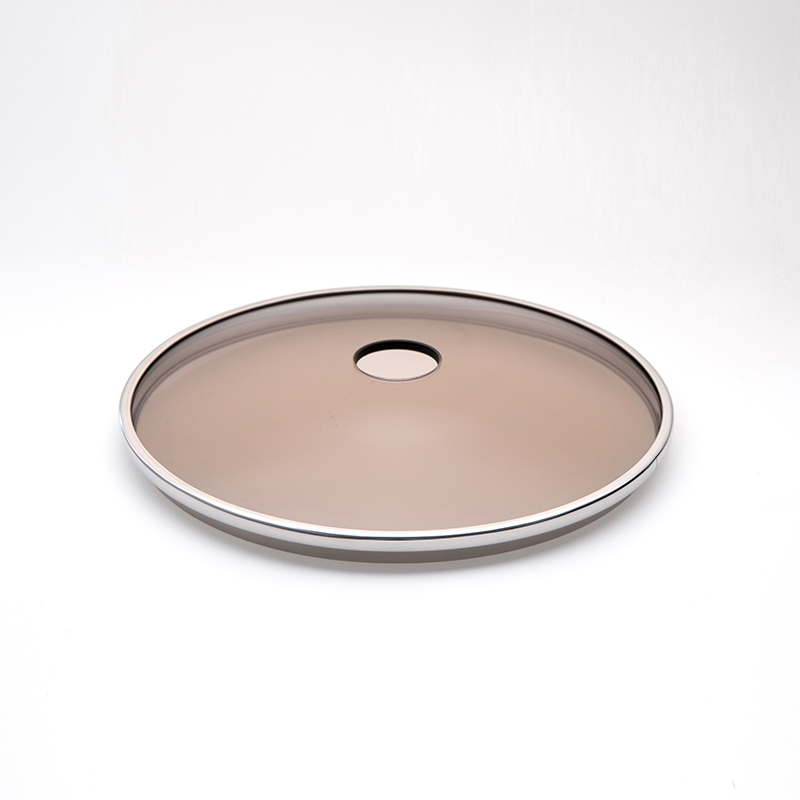 Big hole 5mm brown normal glass dome pot covers for cooking pot