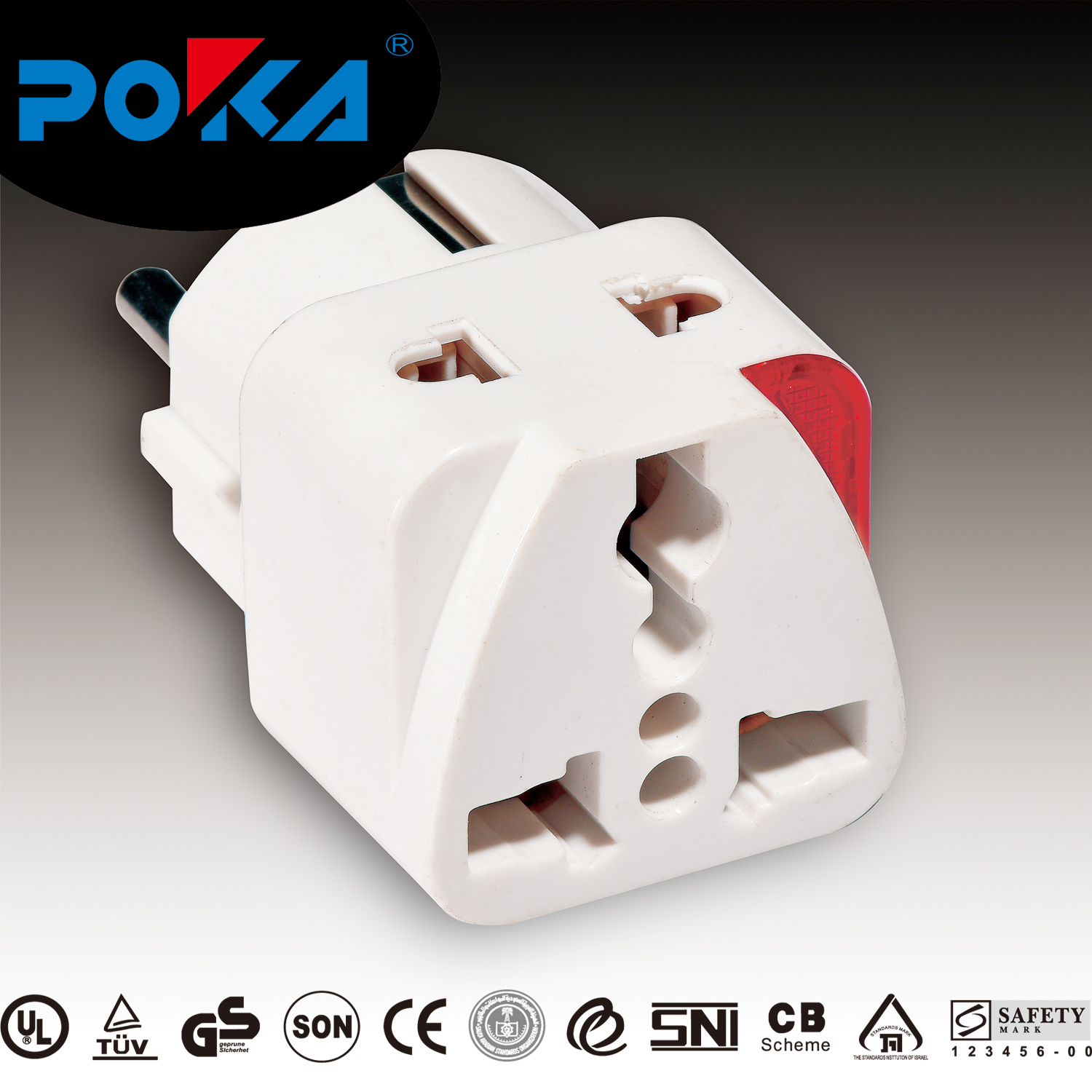 EU to Multi standard grounding power travel adaptor