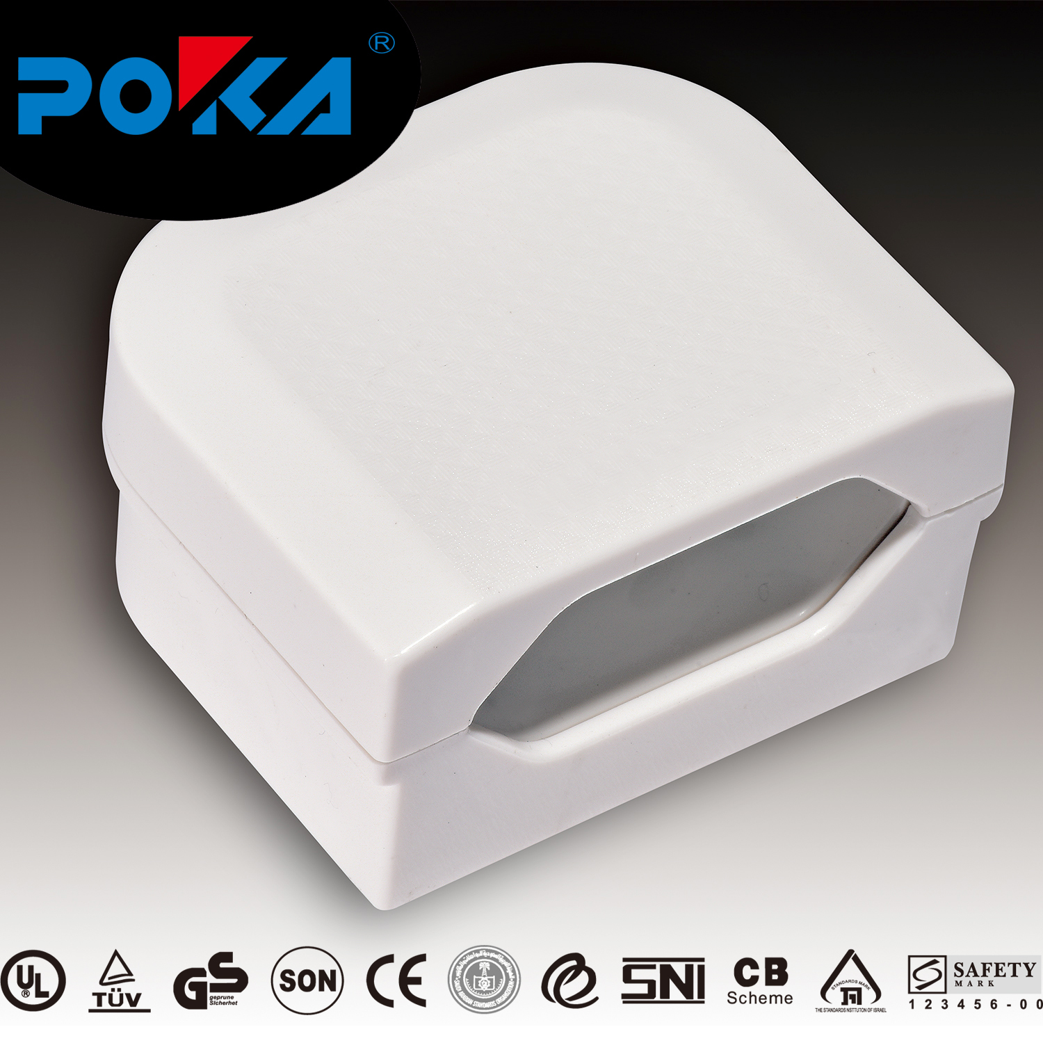 UK to EU 2 round pin travel adaptor