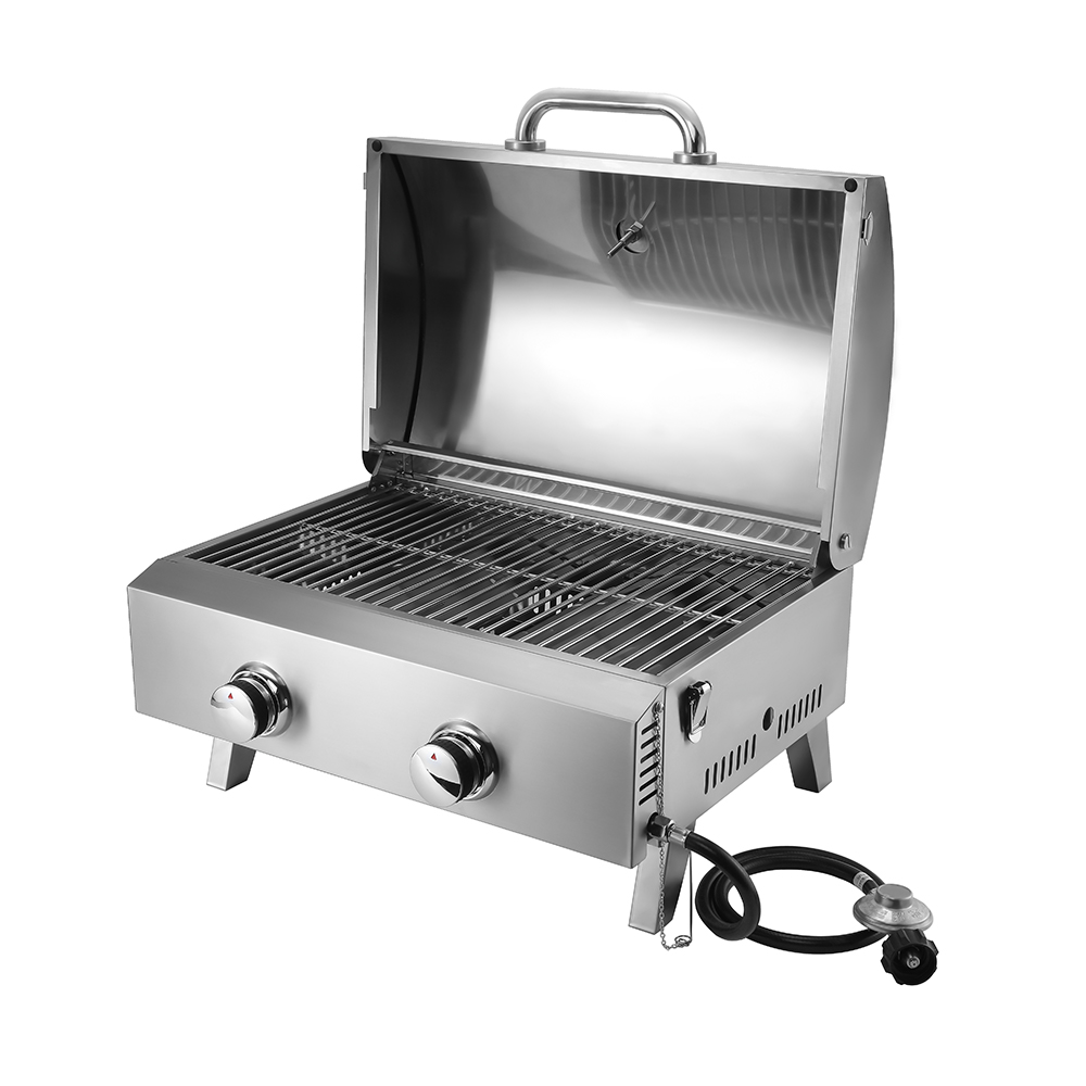 Stainless steel Gas Grill Tabeltop Two Burner