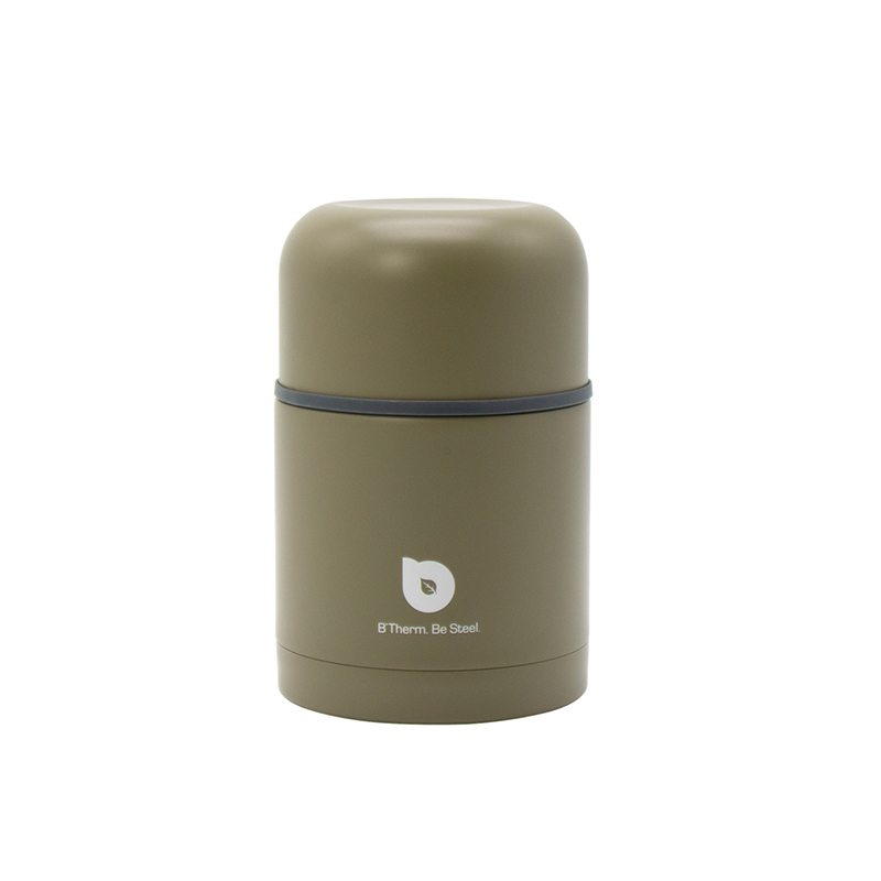 Stainless Steel Wide Mouth vacuum Food Jar Thermos Vacuum Food Flask Lunch Container Soup jar 500-1200 ml Olive