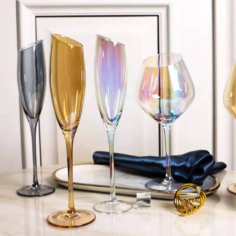 Crystal glass goblet