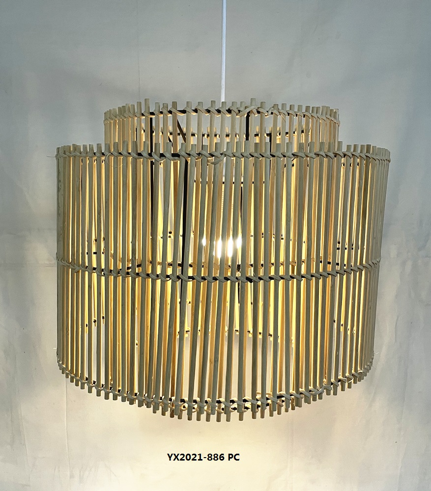 Natural rattan lamp