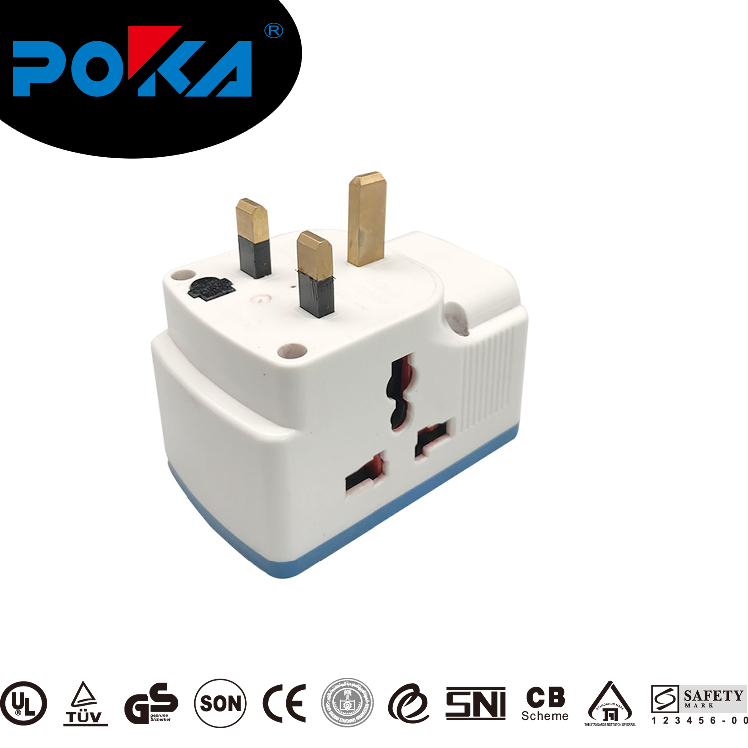 UK to Universal Multi travel adaptor with 2*USB port