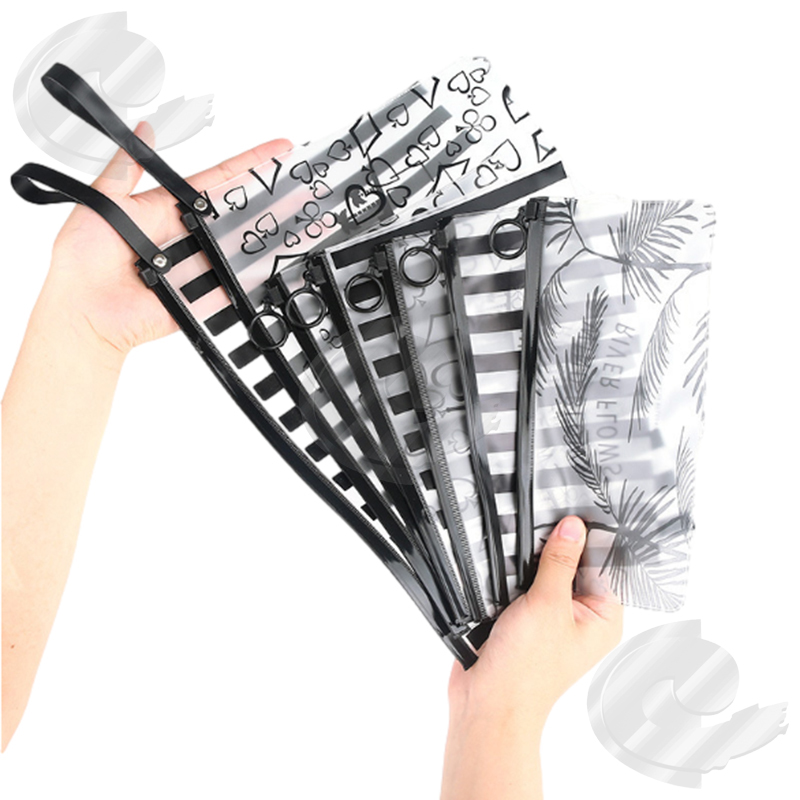 Frosted bag pvc Cosmetic bag Transparent storage bag Cosmetic bag Travel storage bag Mask bag