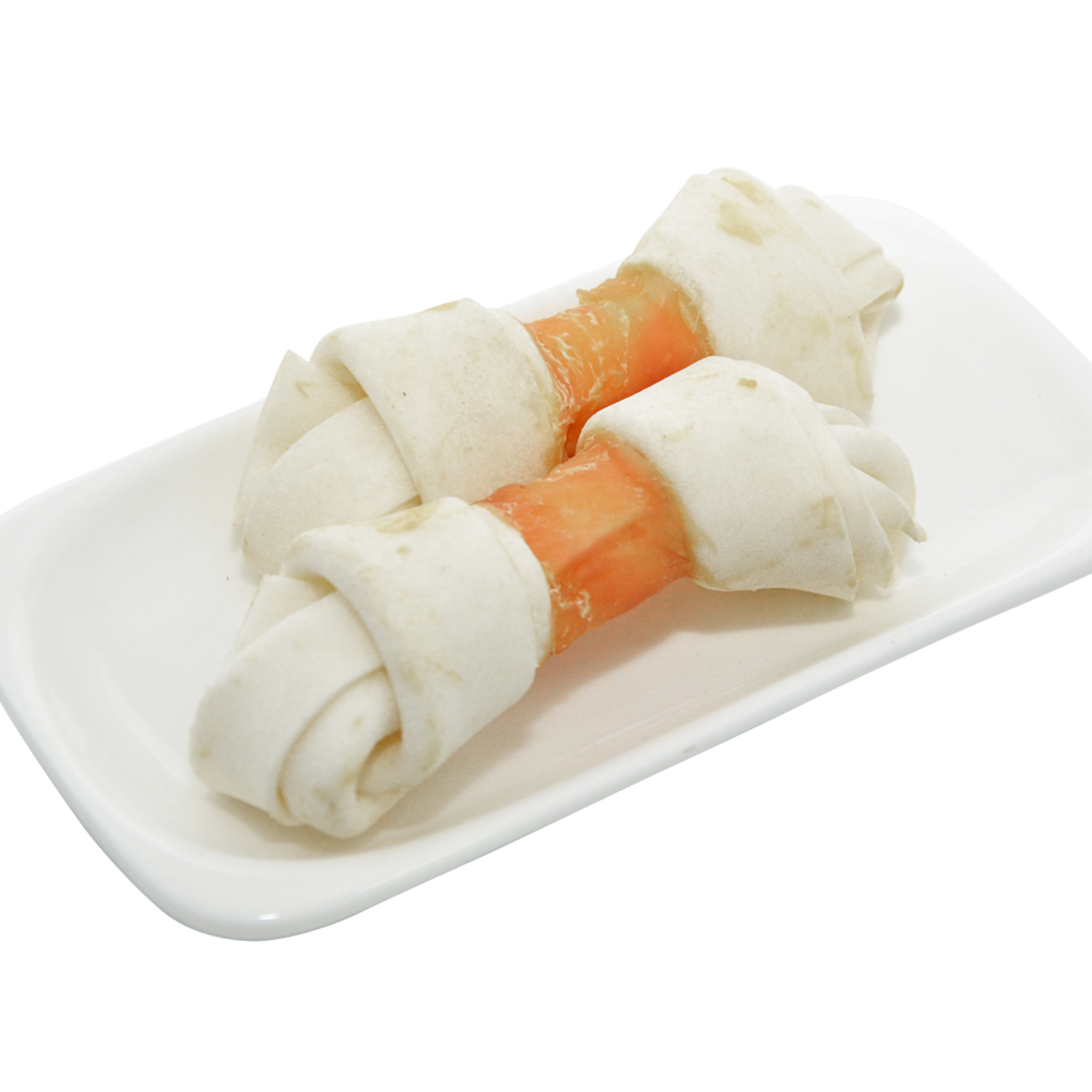 Chicken Wrap Rawhide knotted bone
