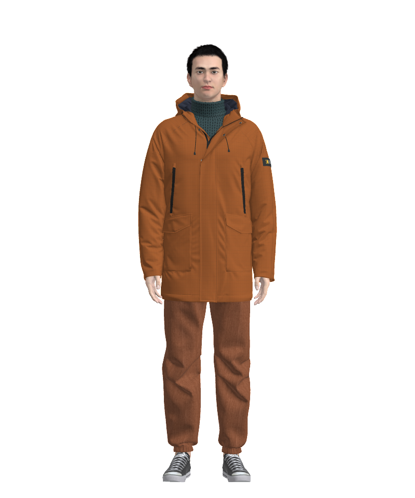 Men's casual parka