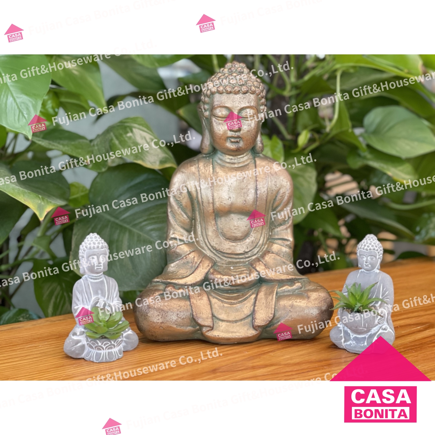 Buddha decorative flower pot