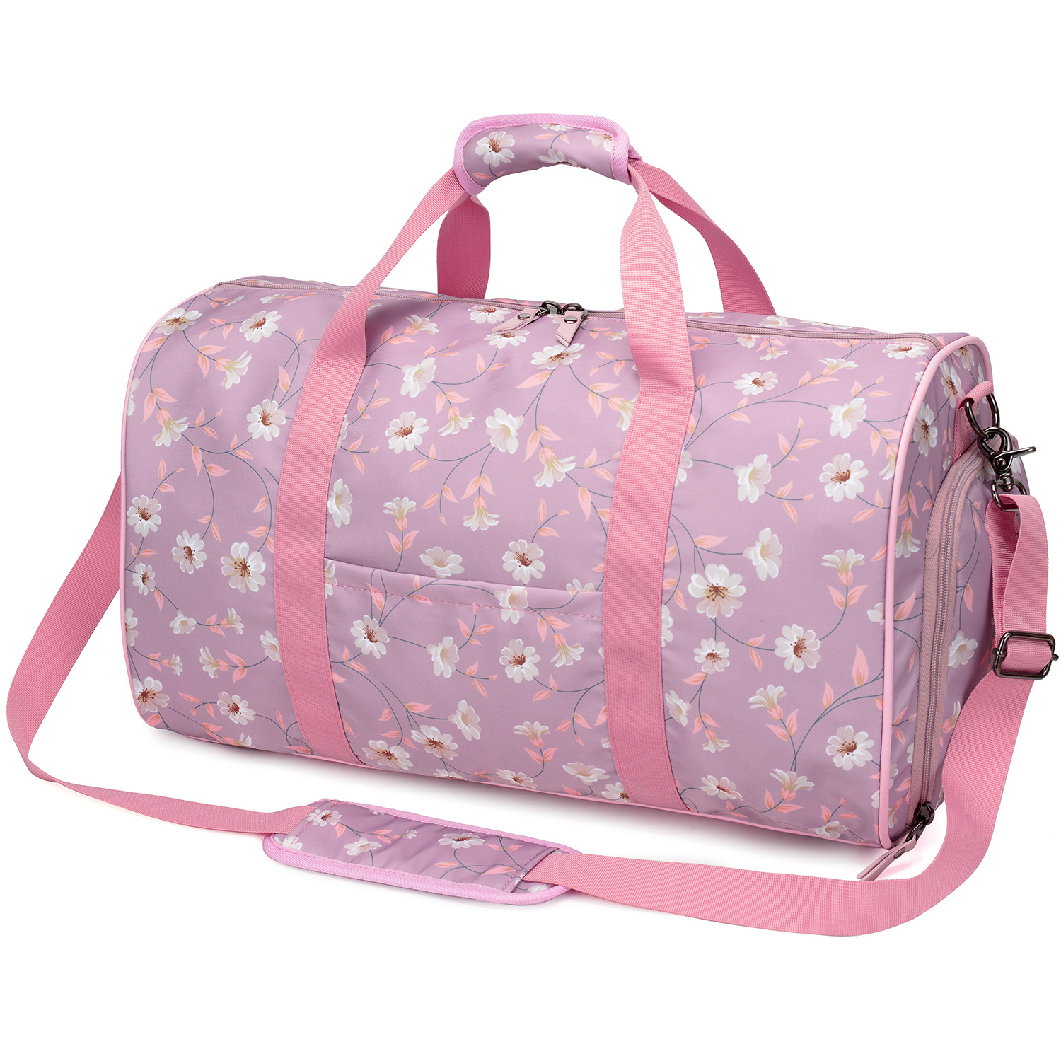 08y#New fitness bag large capacity women's exercise yoga bag short distance duffel bag swimming hand-held travel bag