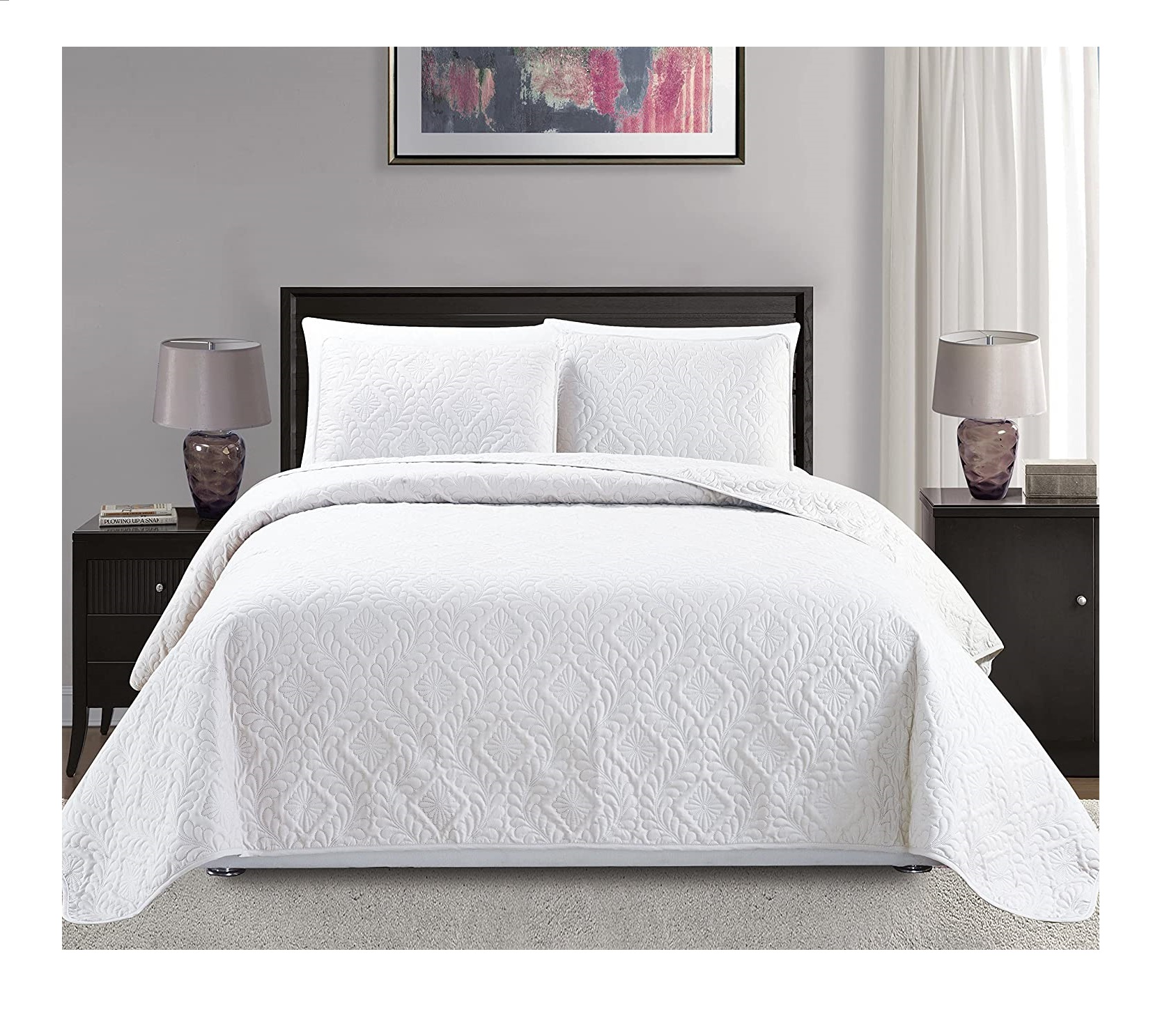 White hotel bedspreads