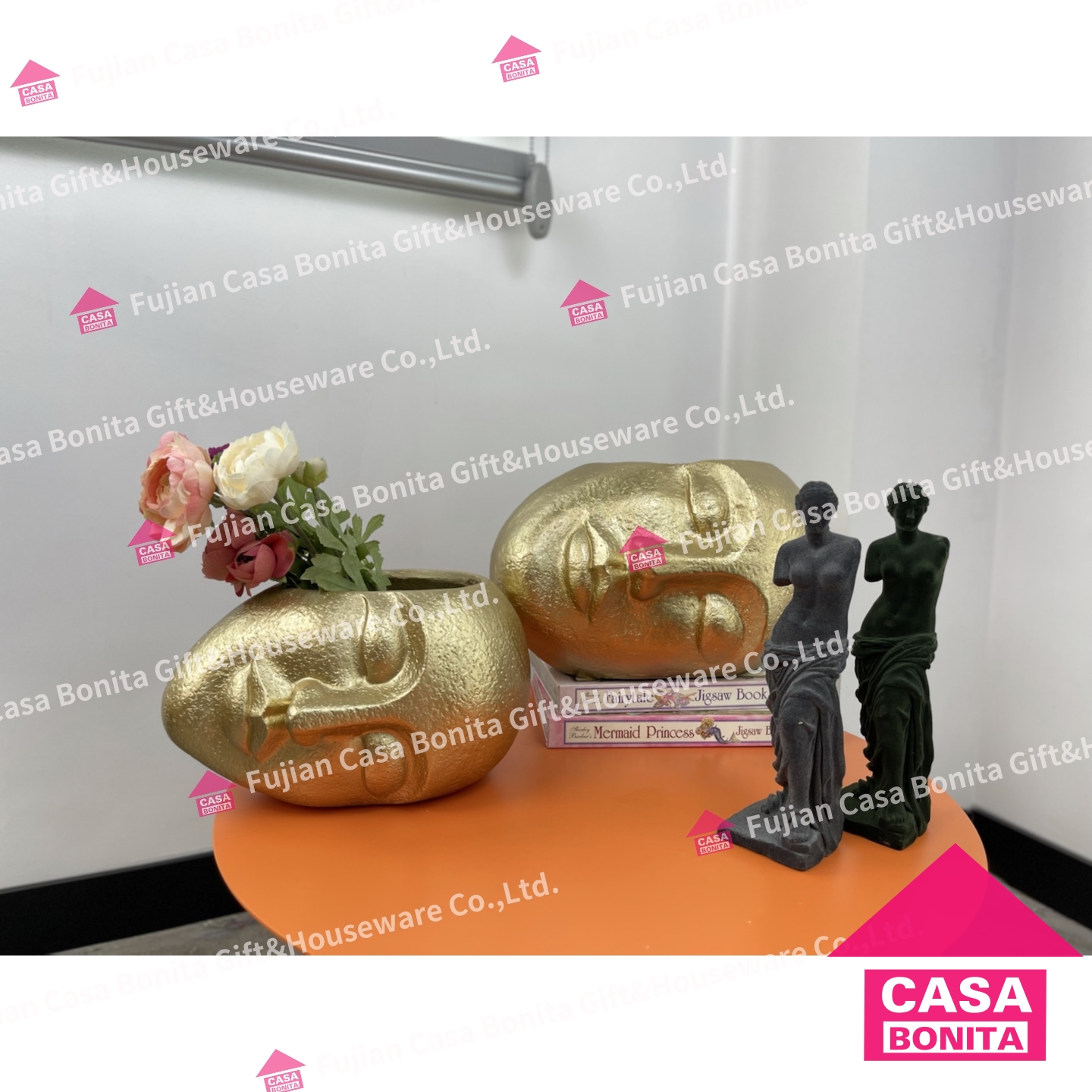 Handmade figure flower pot
