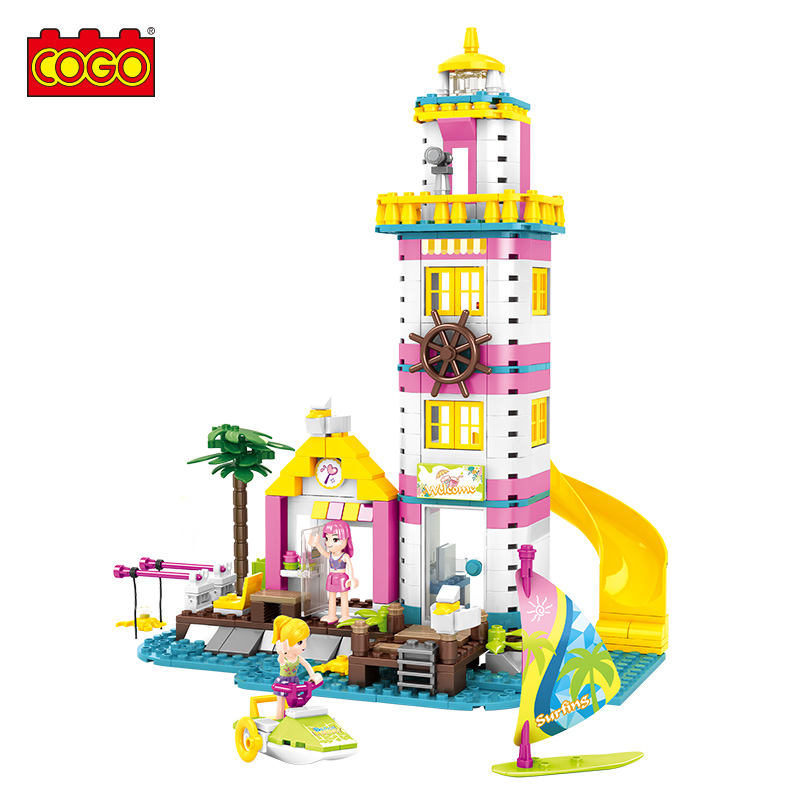 COGO 412 PCS Educational Building Blocks 3D Enlightened Plastic Brick Building Block Toys for Children