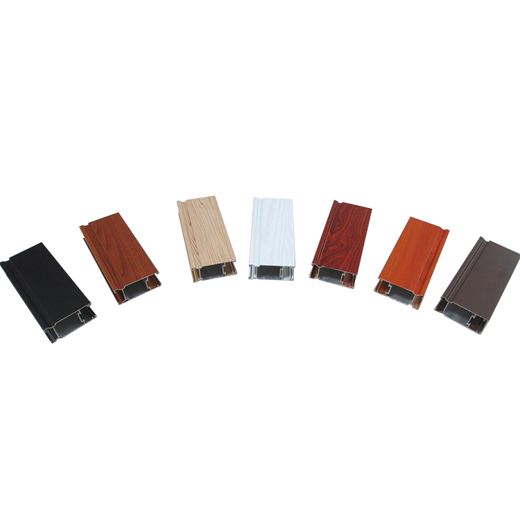 SY Aluminum wood grain Kitchen Cabinet Profile aluminium profiles of kitchen cabinet