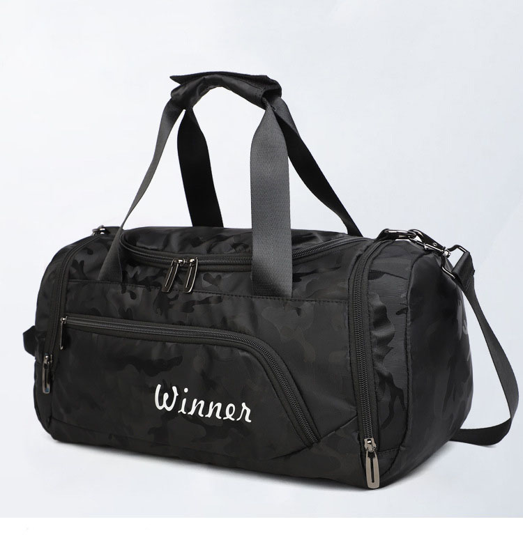 08y#Fitness bag custom printed logo gym sports bag men large capacity portable traveling bag luggage bag