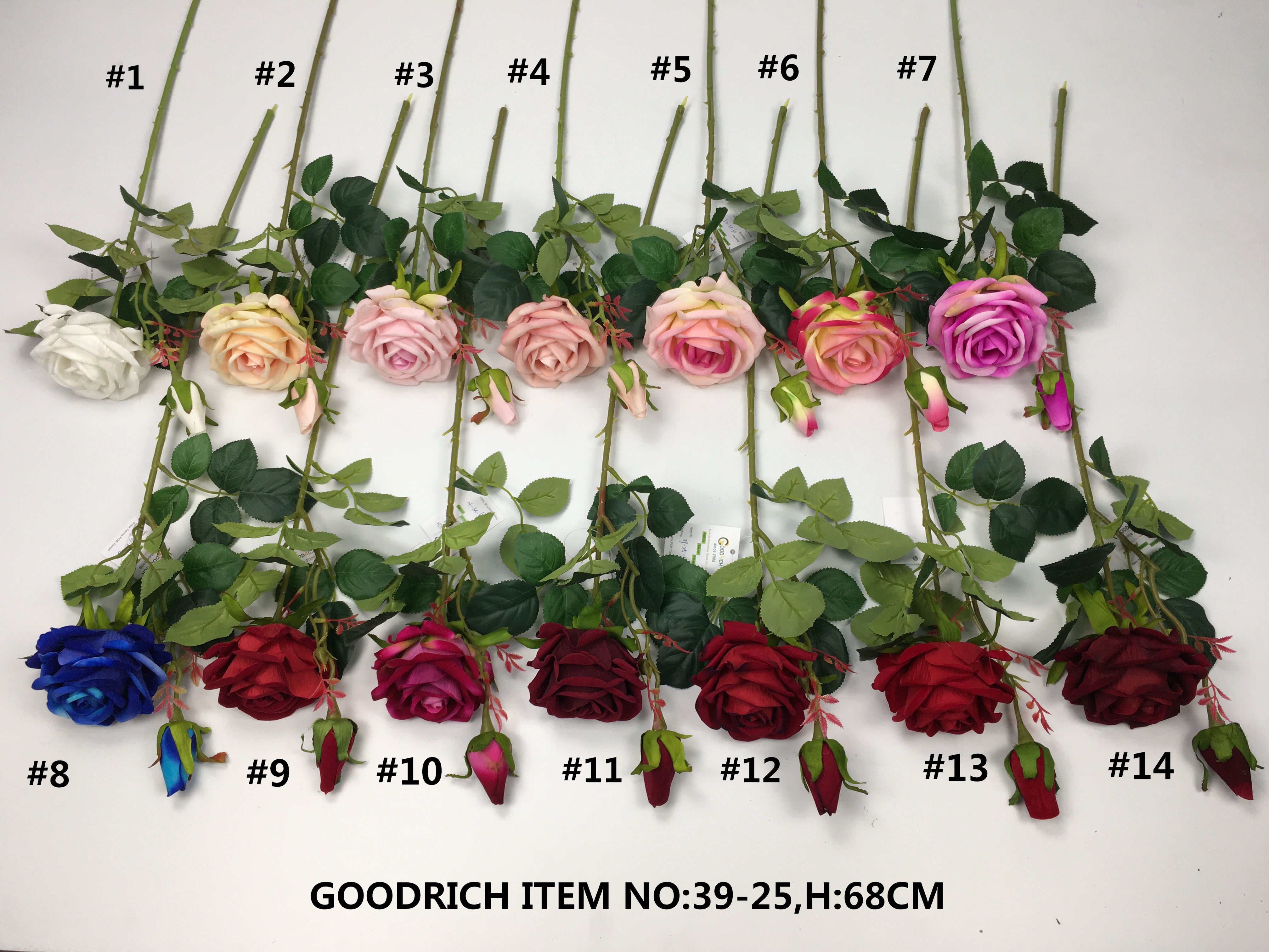 Artificial flowers velvet rose