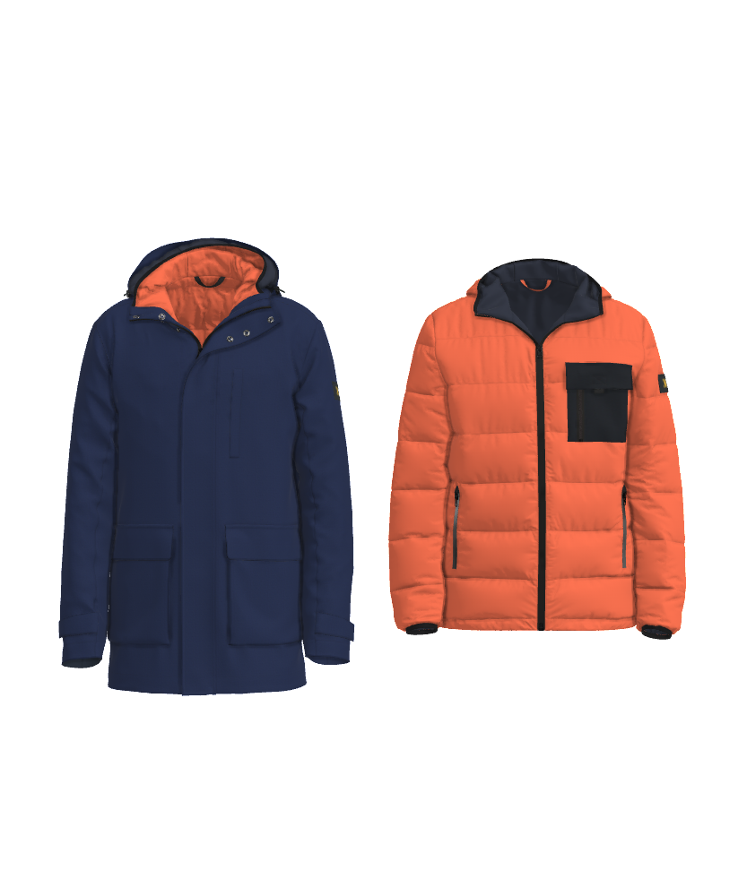 Men's warm parka