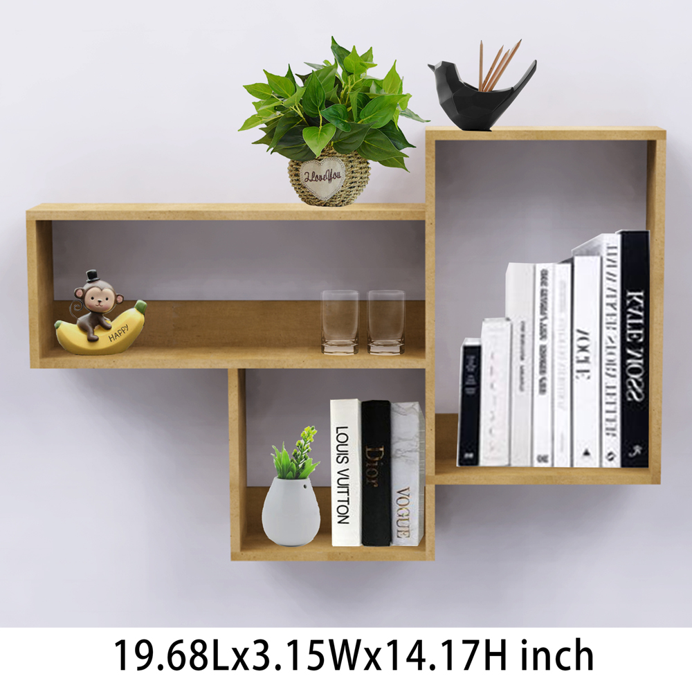 New design Modern Farmhouse Wooden wall Floating Shelf For living room bedroom