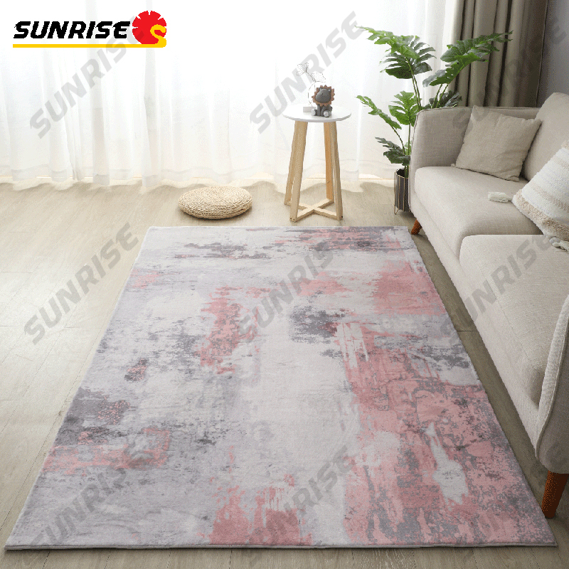 Digital Printed Rabbit Fur Rug