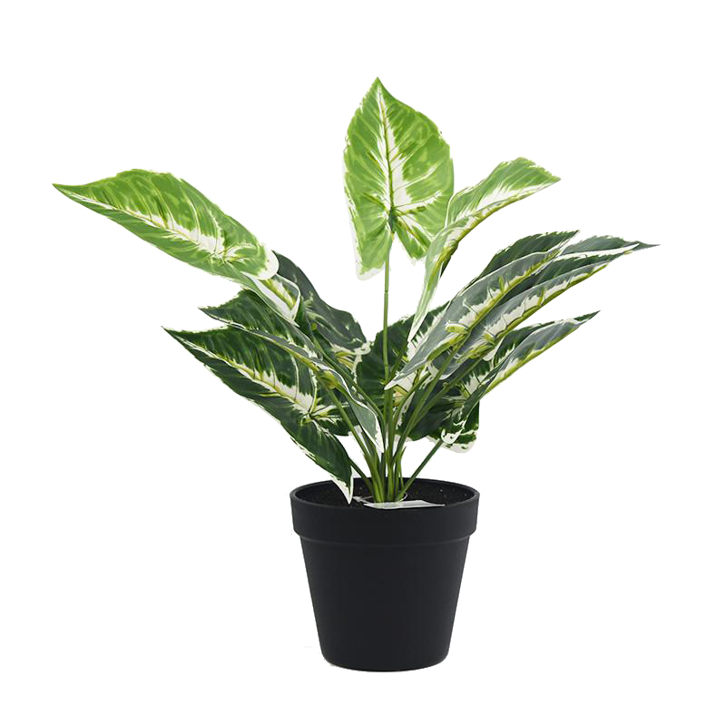 Ceramic pot with GRS recycled artificial flower
